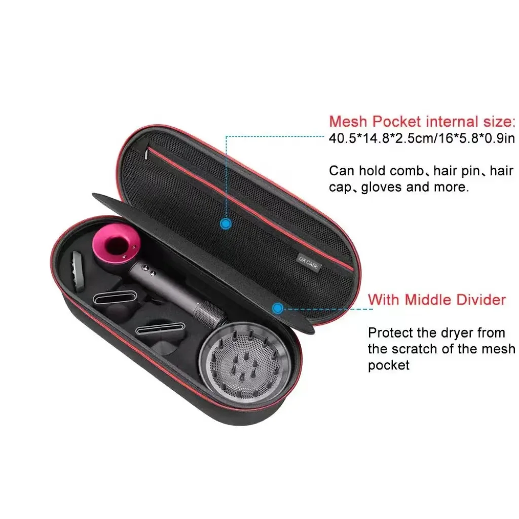 2022 Custom Wholesale Hair Dryer Packaging Case for Dyson Supersonic Waterproof Eva Hair Dryer Case