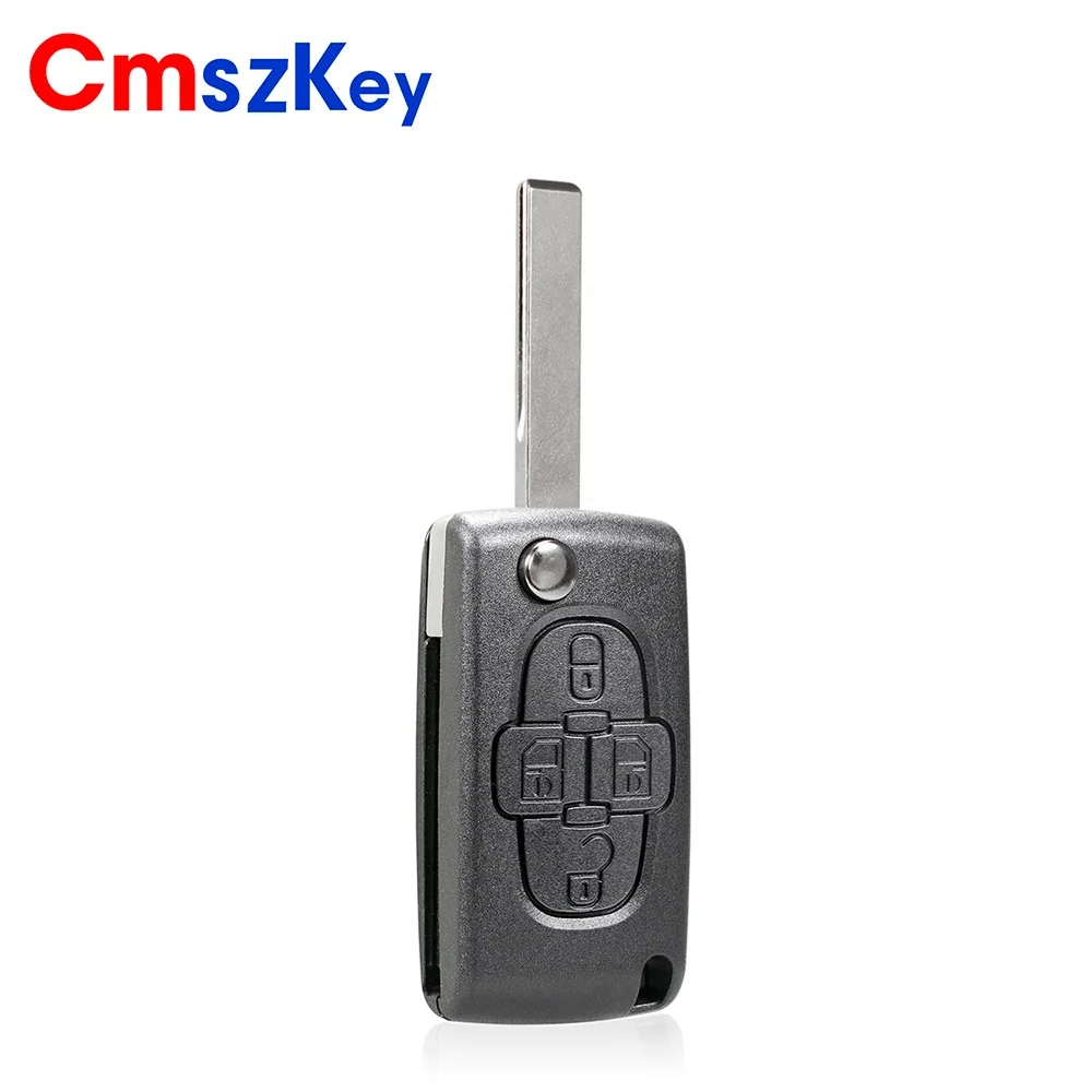 For Peugeot 207 307 308 407 607 Citroen C4 C5 C3 Berlingo Xsara 2B 3B 4B Flip Remote Car Key Fob Shell Case HU83 CE0536