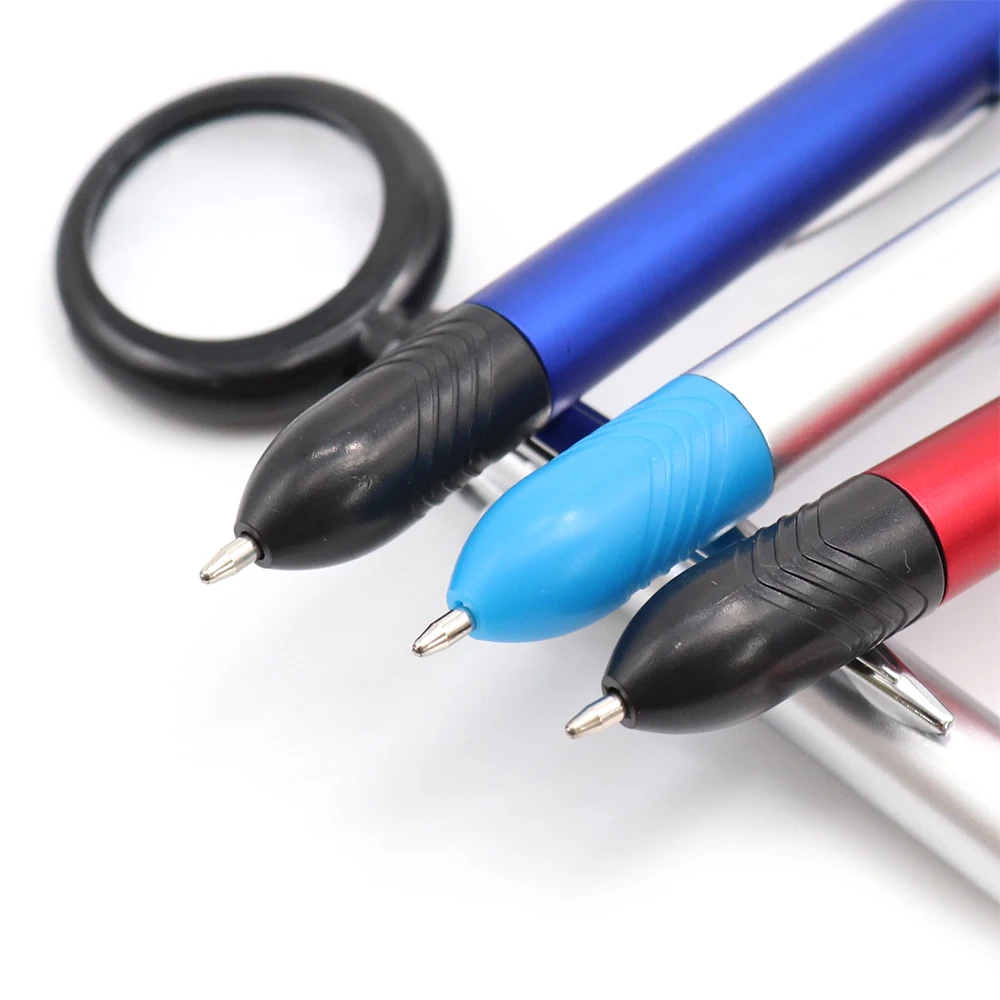 2020 Hot sell New design  ballpoint pen with a  magnifying glass, logo pen