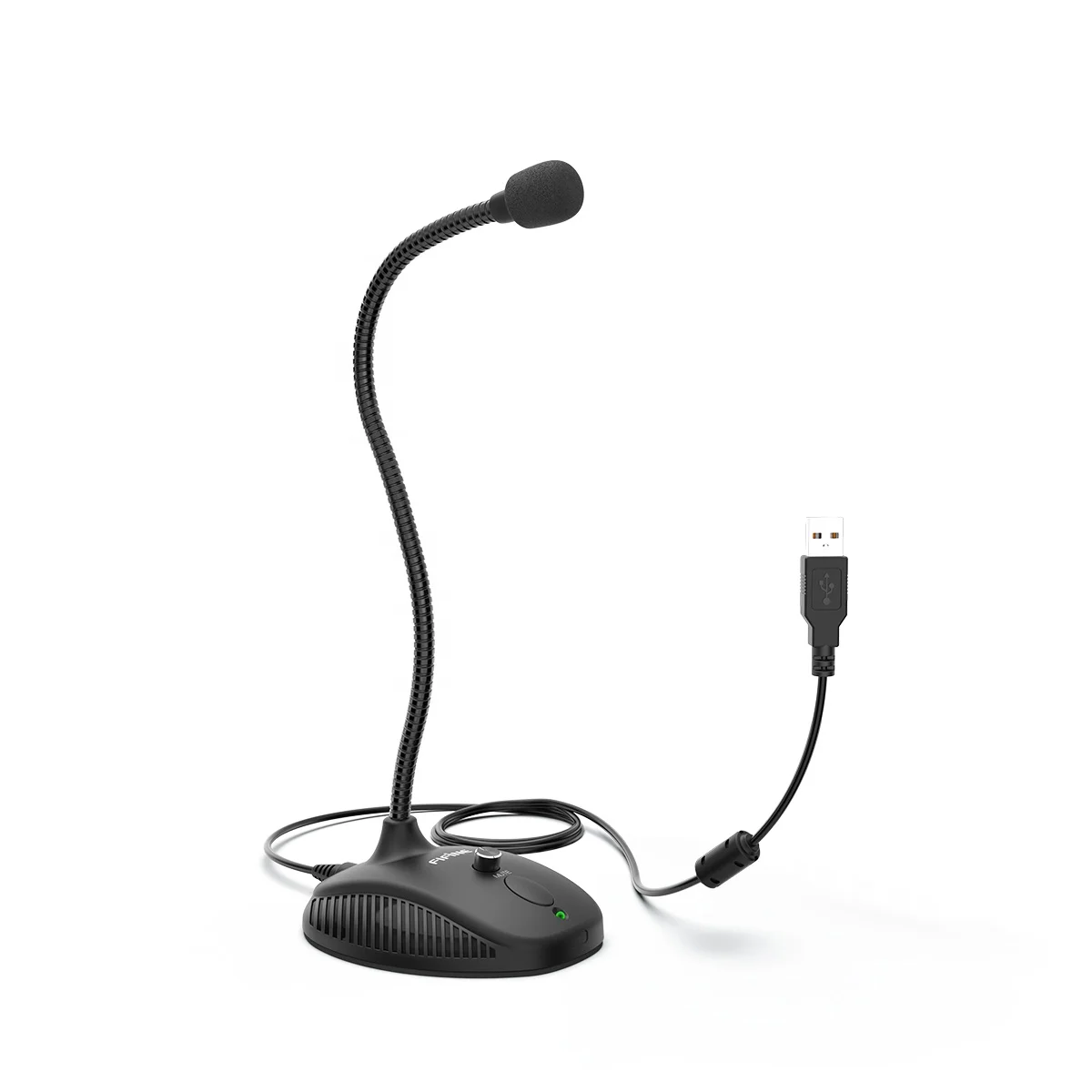 Fifine K054 Профессиональный USB компьютерный микрофон для Конференции прямые трансляции микрофоны гусиная шея микрофон