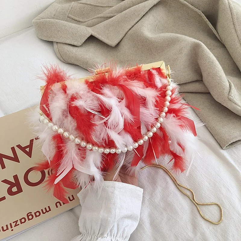 
Chain plush bags designer handbags famous brands crossbody women bags luxury handbags for women 