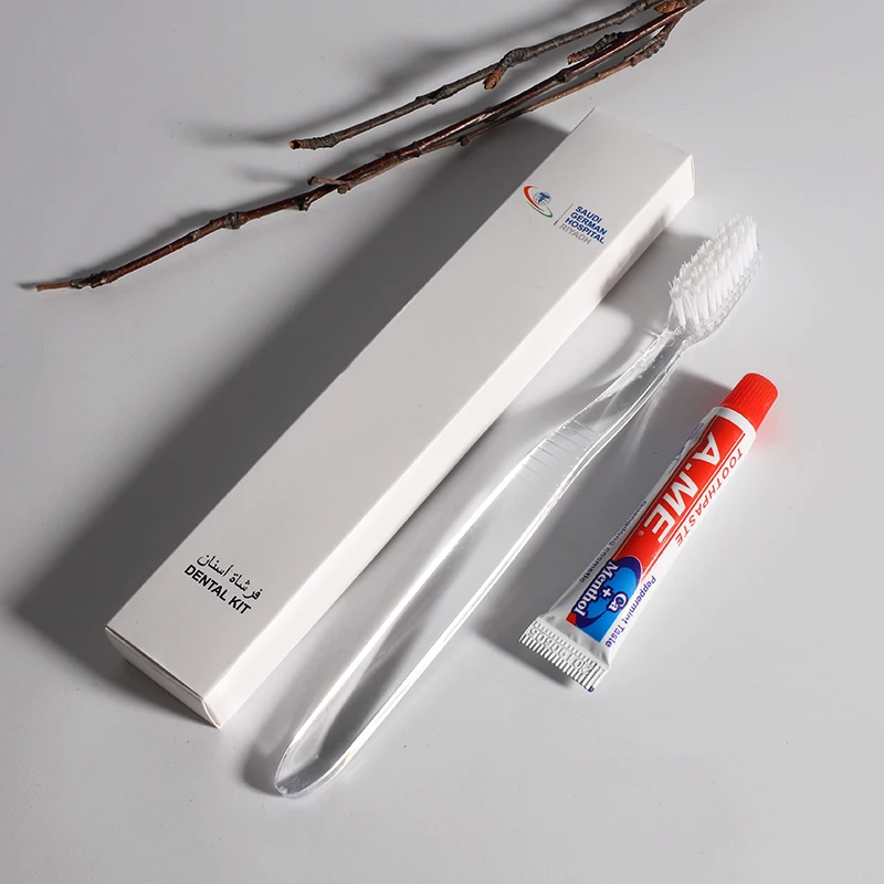 Wholesale Hotel Toothpaste Toothbrush Set Amenities Hotel Supplies Disposable Simple Toothbrush Toilet