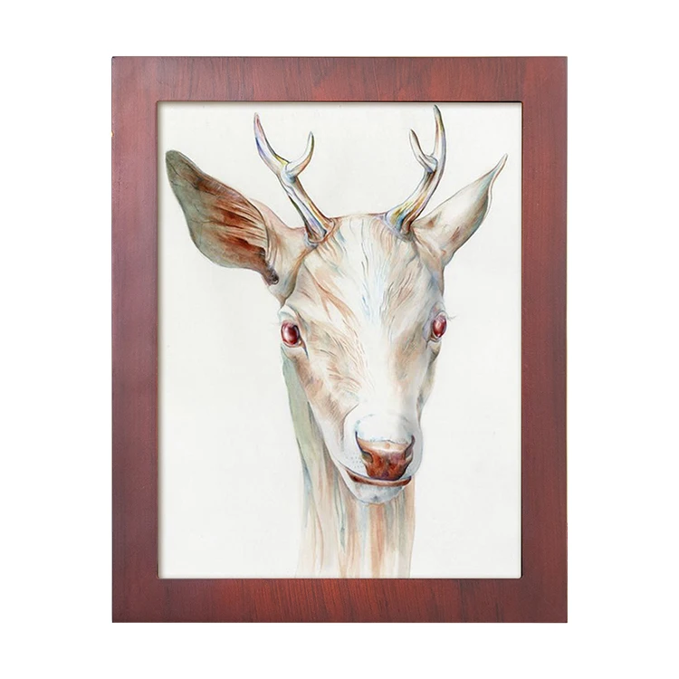 Wholesale A4 Custom Poster Or Picture Frame Wall Creative 12x16 Inch Wood Frame display frame with stand for home decor