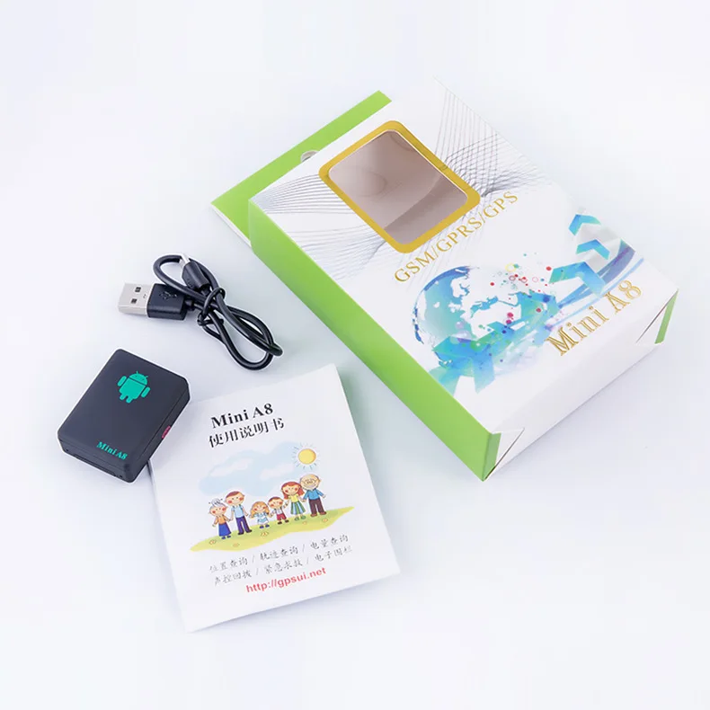 Mini Global A8 GPS Tracker Global Locator Tracking Device With Real Time GPS Security Tracker Kid Locator Anti-Lost Accessories