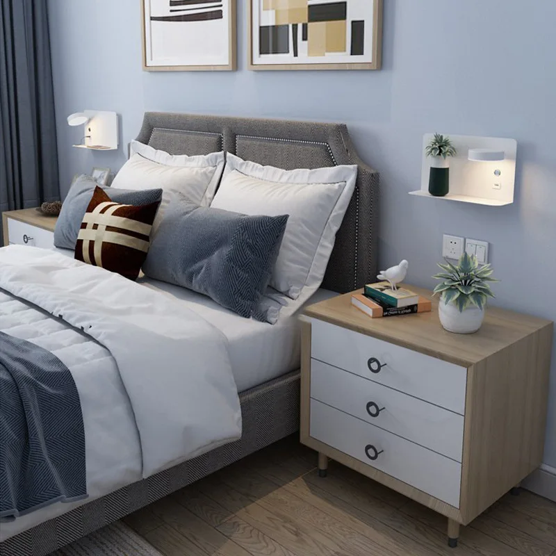 Fashion minimalist design USB charging port wall lamp for living room dining room bedroom