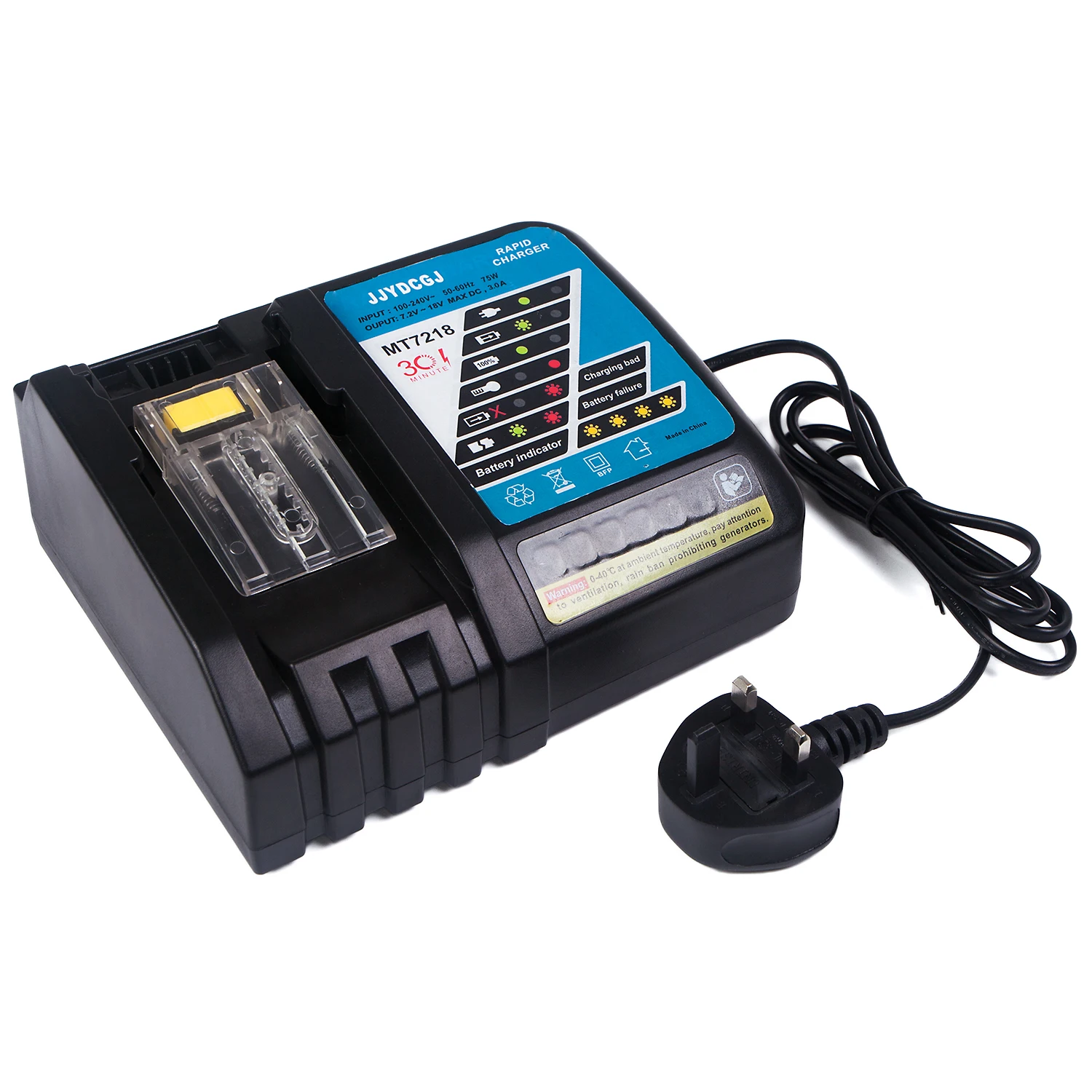 Battery Charger DC18RC DC18RA Compatible with Ma ki ta 14.4V-18V LXT Lithium-ion Battery BL1815 BL1830 BL1850 BL1820B BL1860