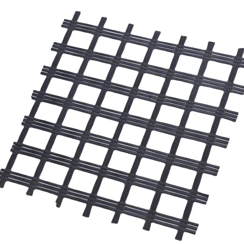 fiberglass geogrid reinforced retaining wall fortrac geogrid for autohesion model 50/50KN/M
