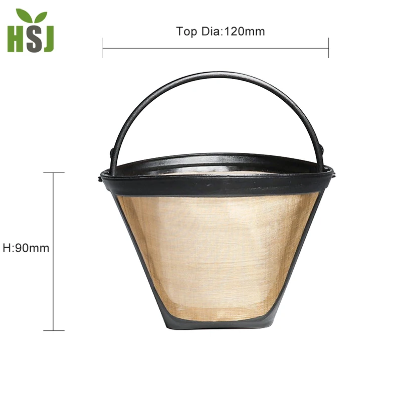 Stainless Steel Coffee Filter,8-12 Cup Basket Reusable Metal Filter for Black & Deckers Machines