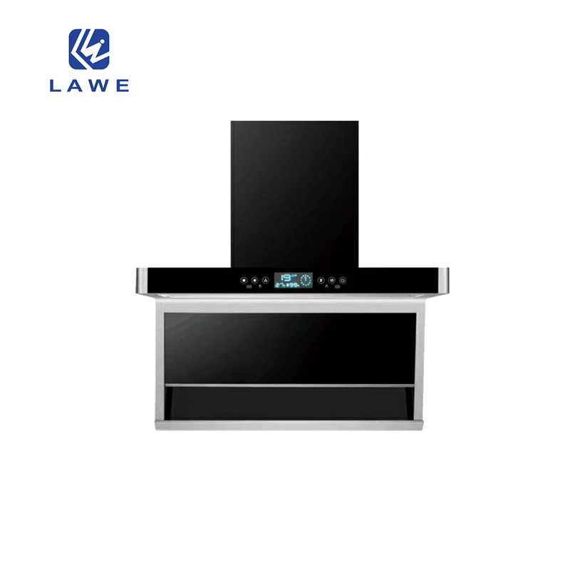 Lawe Side Suction High Quality Chimney Carbon Filter Powerful Smoke Ventilation Range Hood