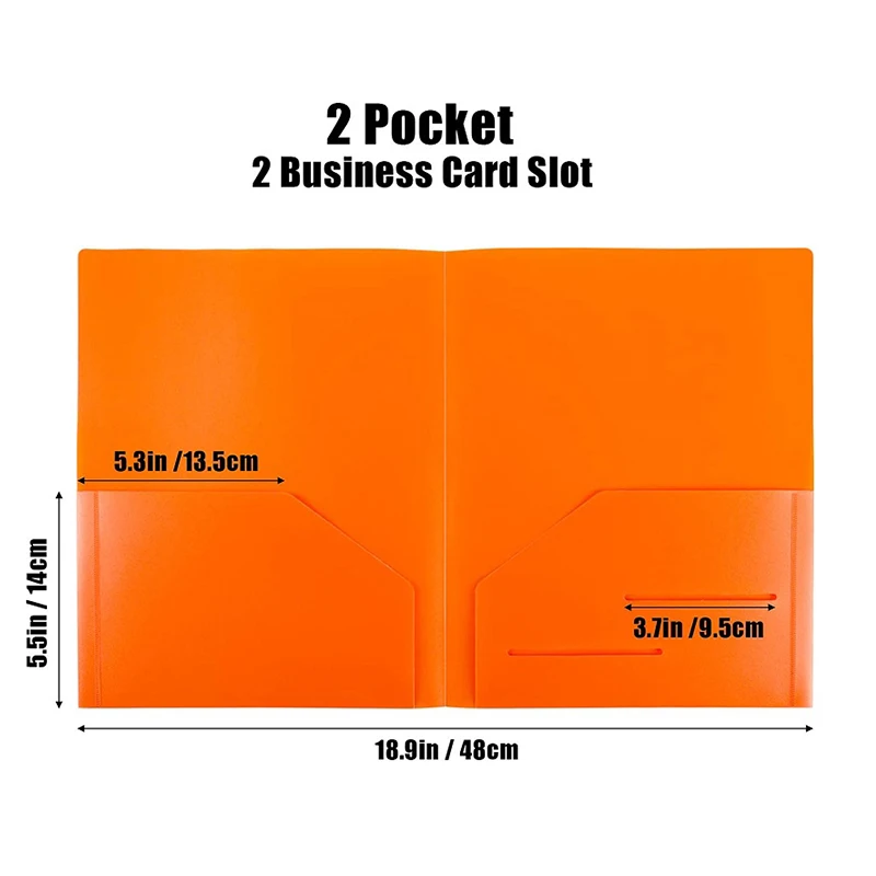 Office School Supplies Double Pockets PP Presentation Folder with Label Pocket