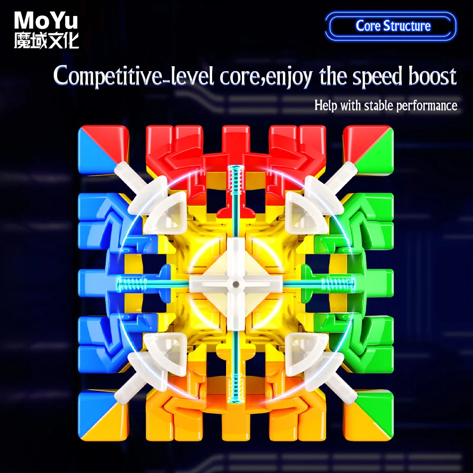 MOYU  MeiLong 7M 7*7 Magnetic Version Upgrade Magic  Puzzle Cube Toys for Kids