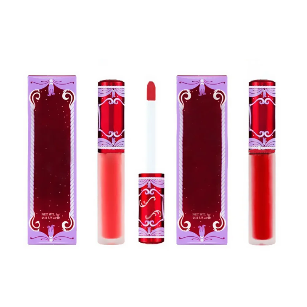 
Make your own brand matt miss rose cosmetics Liquid lipstick importar cosmetic lip gloss in russian red velvet 