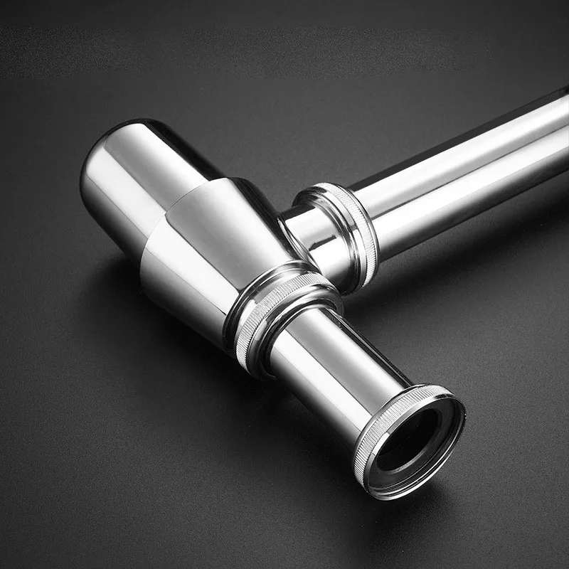 Bathroom Sink Siphon Bottle Trap Chrome P-Trap For Bathroom Vanity Basin