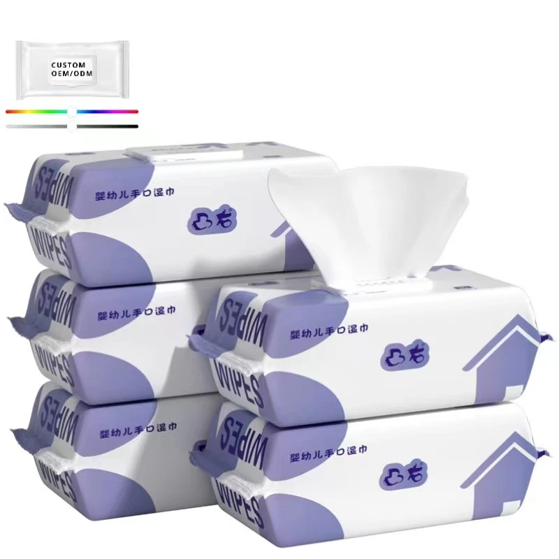 Organic Biodegradable Baby Wet Wipe Oem Odm Private Label Low Price Baby Care Wet Wipe