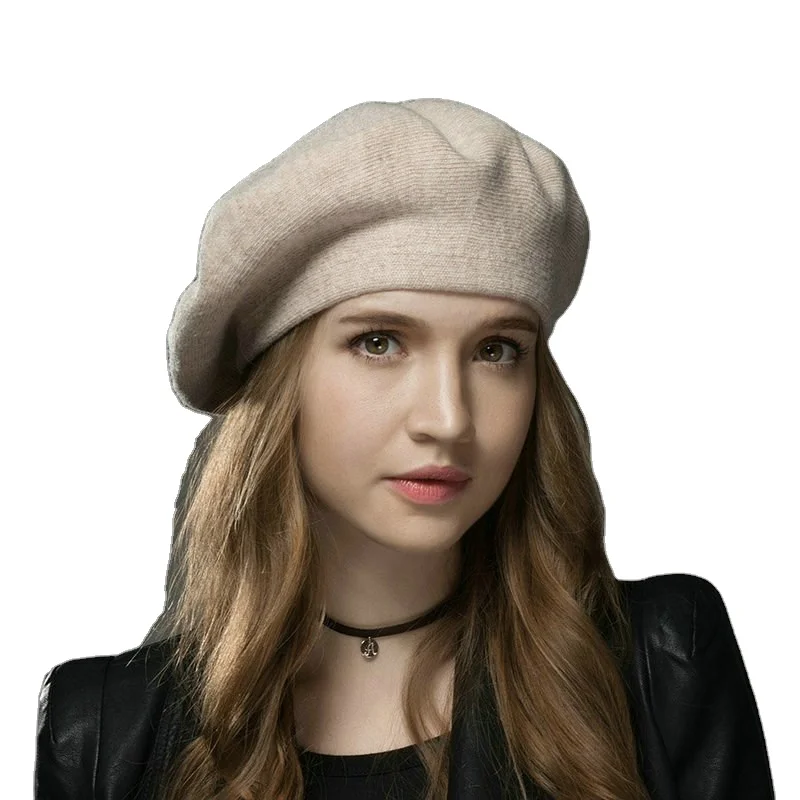 Осенне-зимний шерстяной теплый берет Ретро Художественная шапка серый бежевый Женская модная универсальная восьмиугольная шляпа