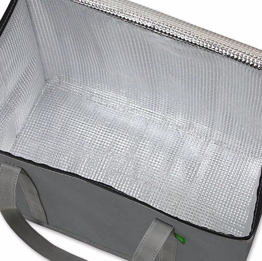 Extra Large Heavy Duty Insulated Reusable Tote Grocery Shopping Bag Lunch Bag Non woven Cooler Bag