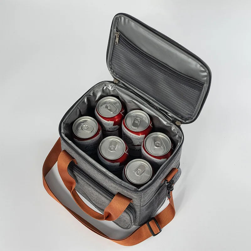 Personalized Aluminum Foil Cooler Bags Beer Food Insulated Custom Logo Cooler Tote Bag