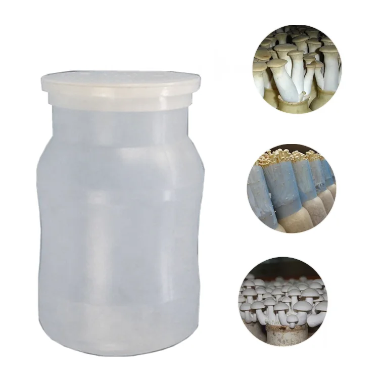 Enoki mushroom production bottle plastic mushroom cultivation bottle