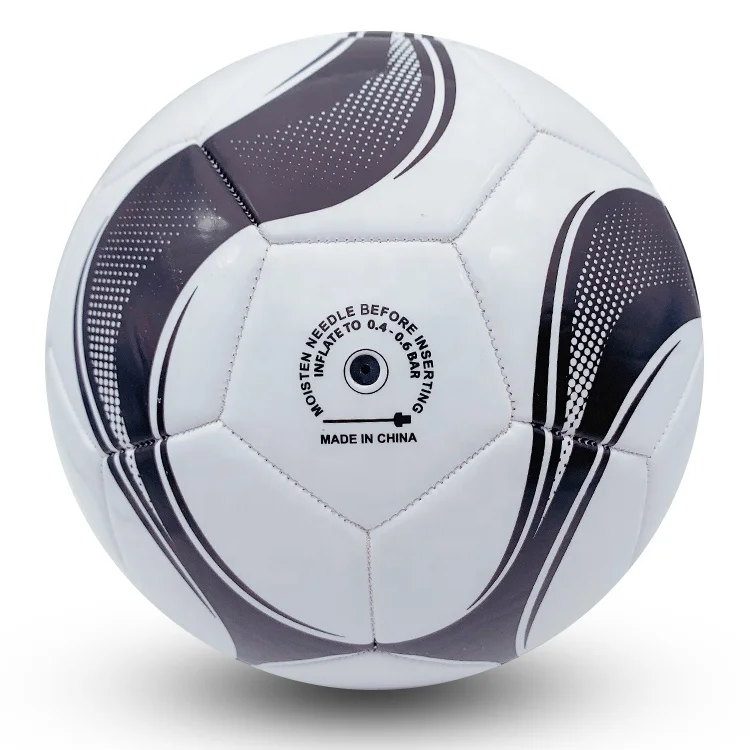 machine stitching PVC leather lite weight football balls size 5 soccer ball