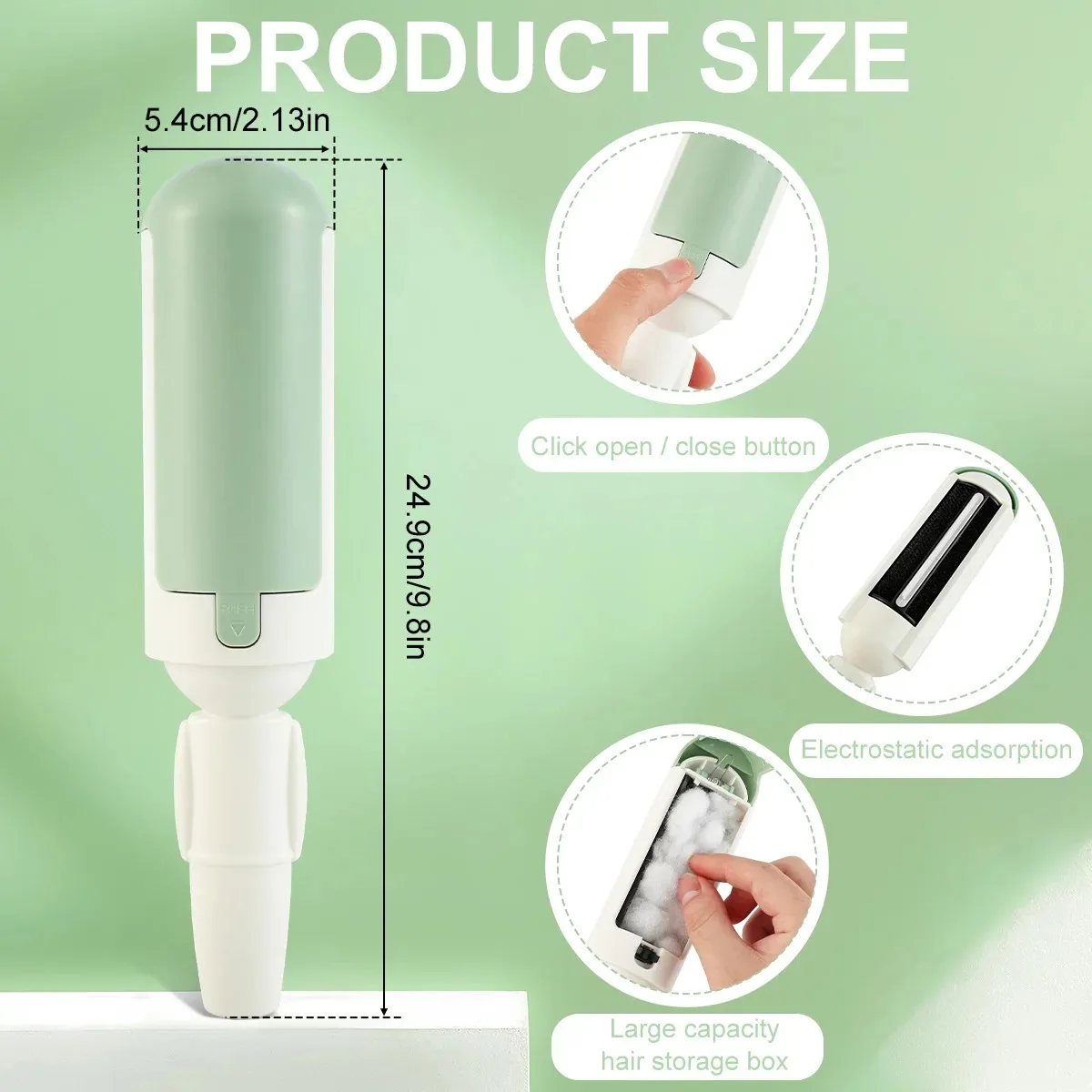 New Design Best Sellers Clothes Electrostatic Multi-purpose Double-sided Brush Pet Hair Remover Self-Cleaning Lint Roller