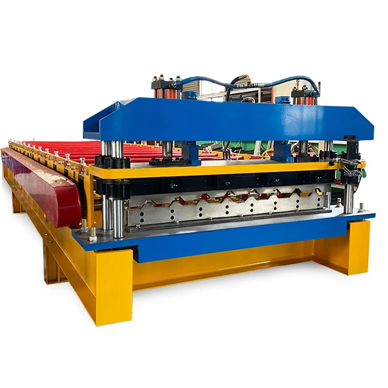 Automatic Roofing Galvanized Corrugated Steel Sheet Tile Making Machine Color Steel Roll Forming Machine