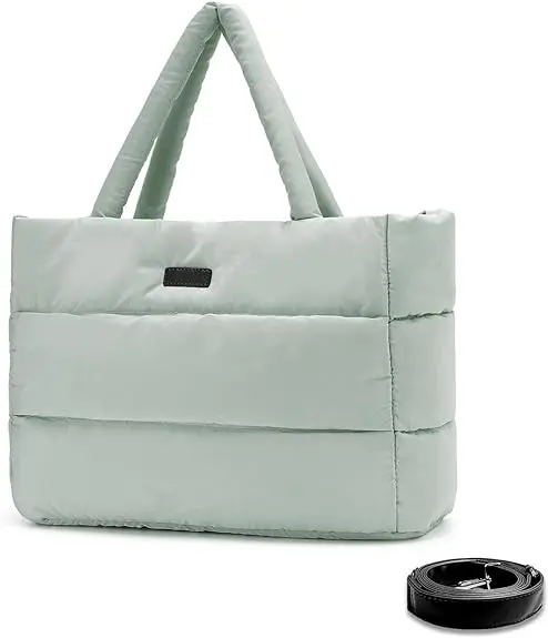 Мягкая стеганая сумка-тоут