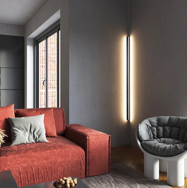 Corner Strip Wall Light Bedroom Simple Modern Strip Light Staircase LED Desk Over Stairway Corner Wall Light