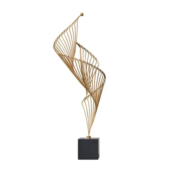 Art Ornaments marble iron crafts home decor luxury table Decoration wedding Christmas gifts crafts centerpiece table decorations