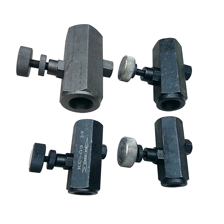 KC series Hydraulic screw type one - way flow control regulating throttle valve KC-02 KC-03 KC-04 KC-06 KC-08