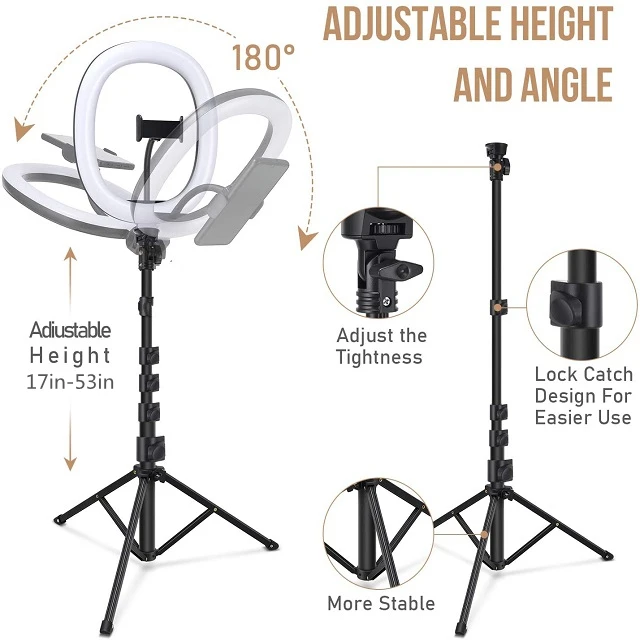 tiktok makeup selfie professional 10 inch beauty led with tripod stand fill ring light