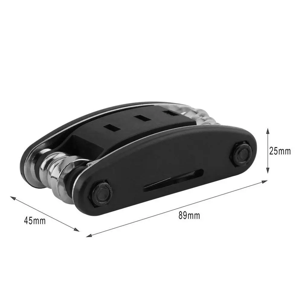 
JDK Bicycle Repair Tool Kit - 16 in 1 Multifunction Bike Fix Tools Practical Bicycle Repair Tool Bike Accessory 