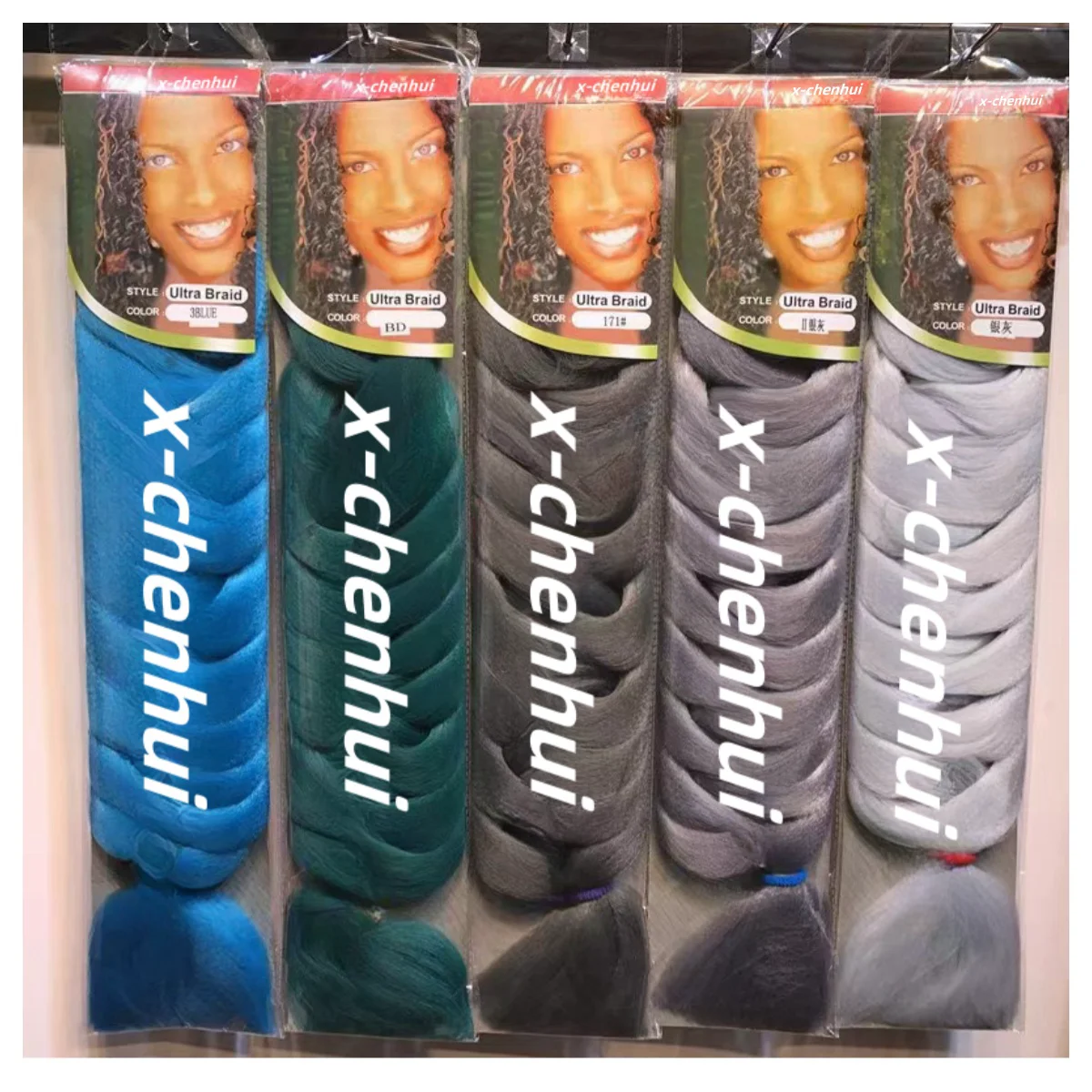 Discount price Prestretched braiding hair wholesale 165g braids Yaki Texture Synthetic Hair  Extension natural box hair