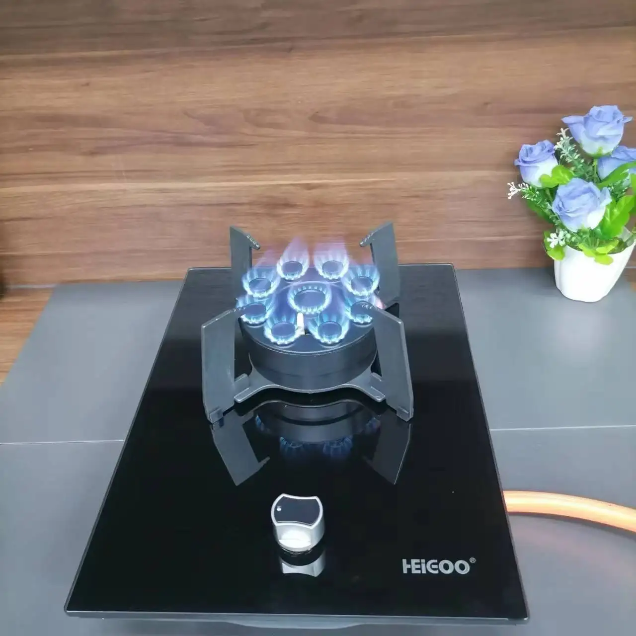 2022 новый дизайн домашняя кухня высококачественное приспособление для приготовления пищи одиночная горелка 9 насадок газовая плита оптовая цена