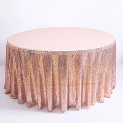 Buy Fashion Round 3mm Sequin Party Banquet Event Table Cloth Glitter Sequins Wedding Table Decoration Table Cloths