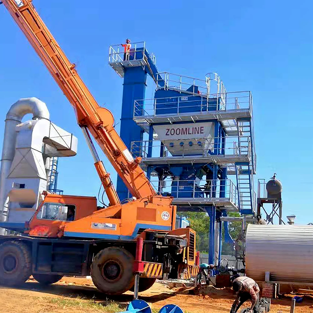 pre-mixed Asphalt Plant 80t/h Stationary Asphalt Mixing Plant