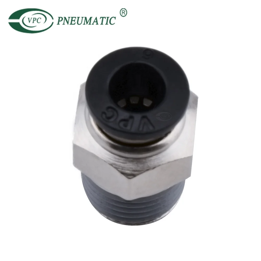 VPC Series 1/8 BSP Male Thread Straight Quick Connect Pneumatic One Touch Fitting
