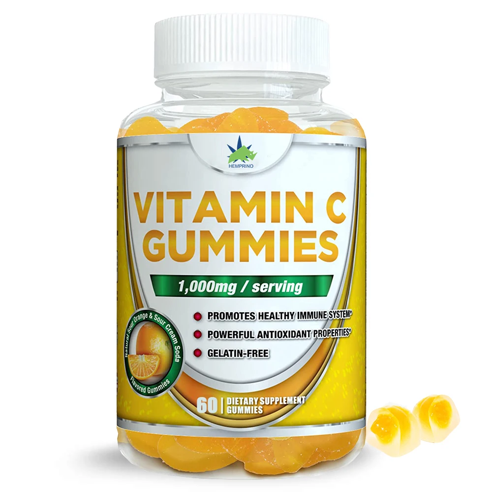 Vitamin C Center Filling Fudge Gummies Candy Free Flo Immune Booster & Skin Whitening Supplements Beauty Products