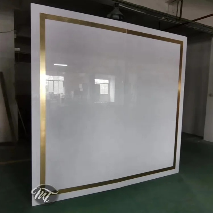 Party decorative square acrylic PVC white wedding backdrop panel for event planner