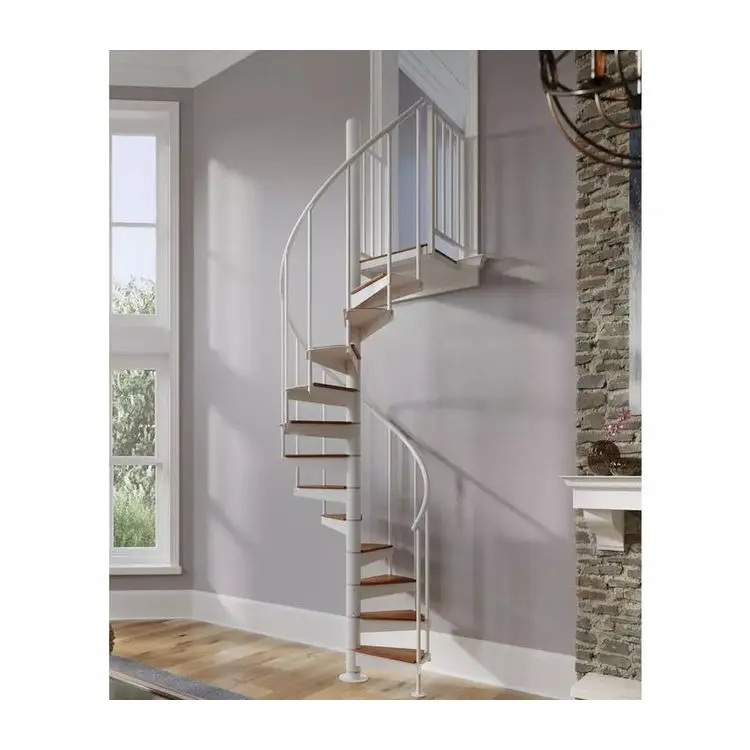 ACE Staircase Modern With Glass Railing Black Hotel Indoor Used Spiral Stairs for Sale
