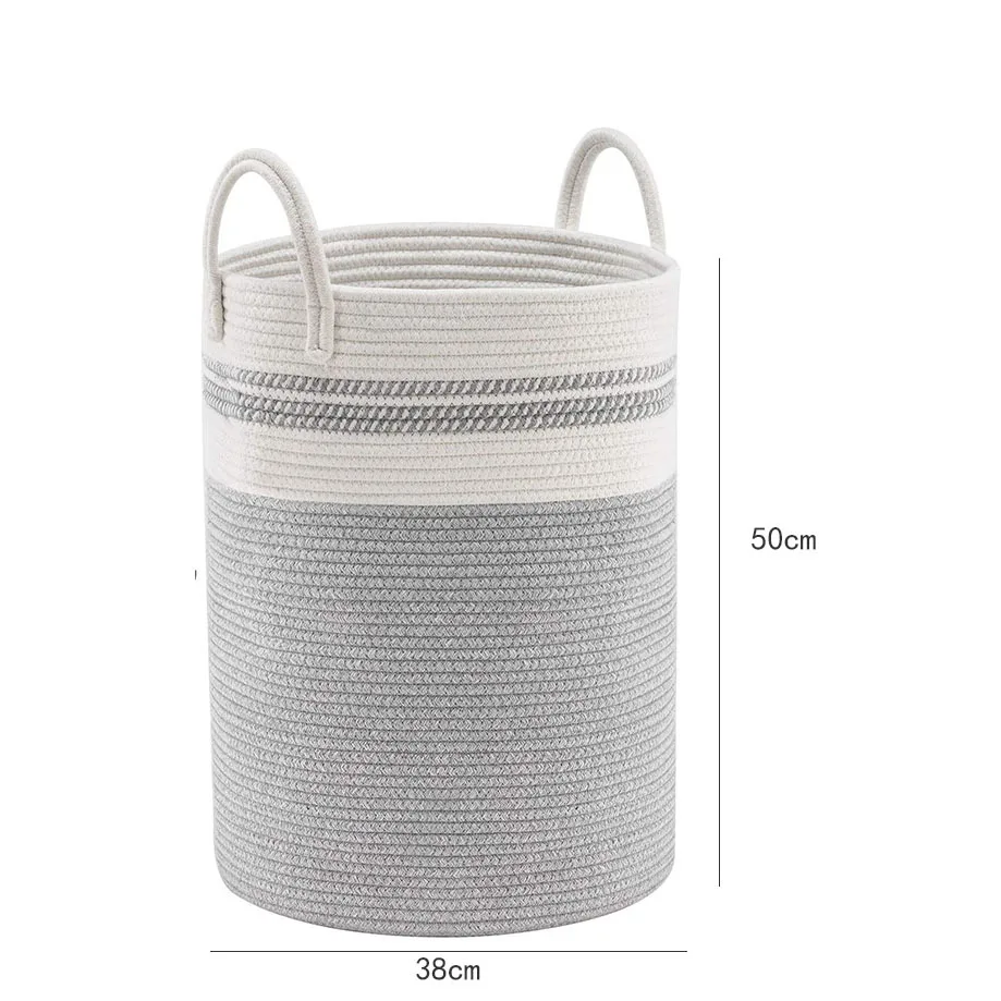 Cotton Rope Storage Baskets Laundry Baskets Rope Basket Cotton for Storage