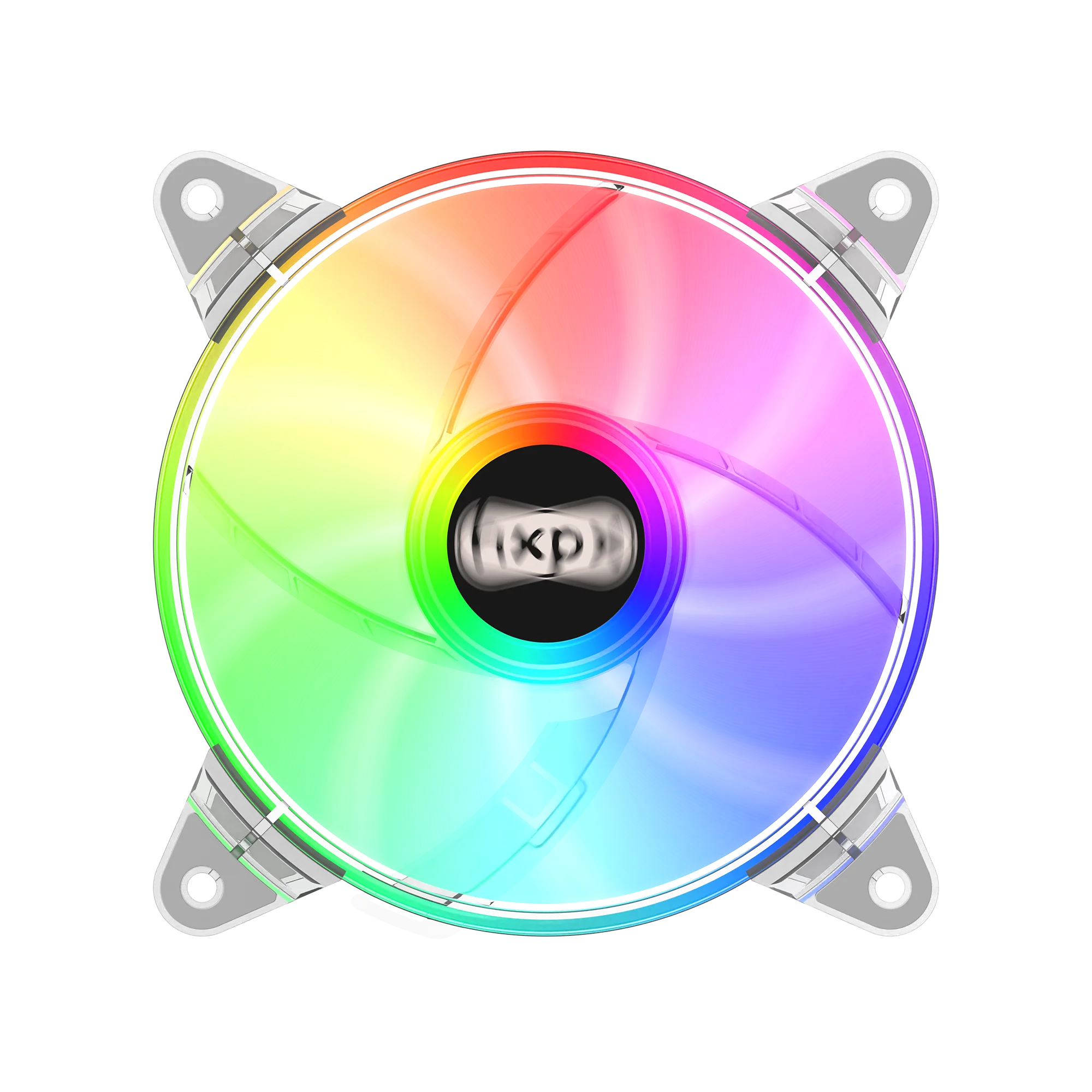 Wholesale OEM Ice Core-F-IC12 Crystal fan PC Case fan Symphony Computer Cooling Silent computer fan Molex 4PIN Fixed color LED