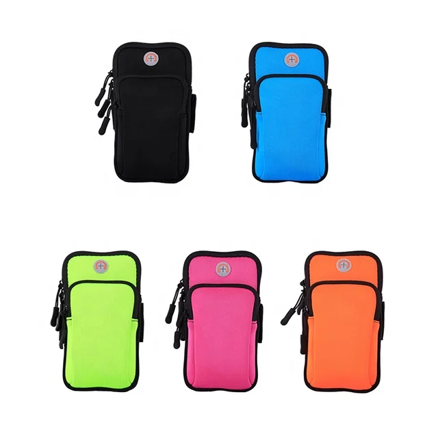 
Free Sample Factory Wholesales Neoprene Waterproof Sport Armband Cellphone Running Armband 