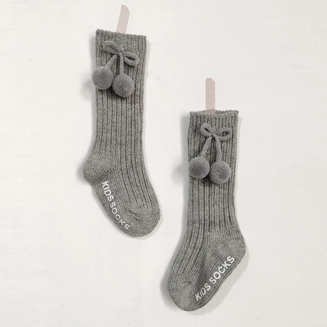 
PHB 61134 pom pom design wholesale fashion children girls cute socks 2020 