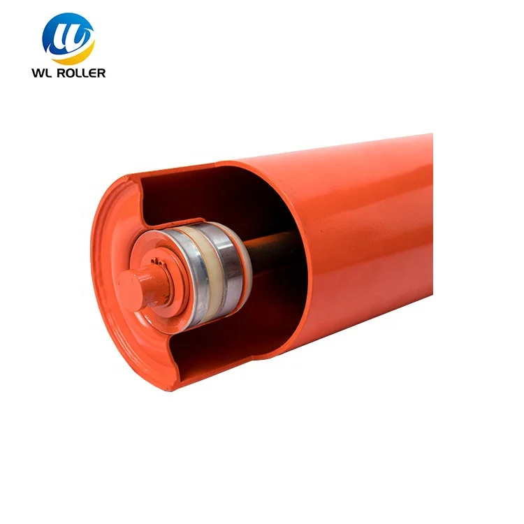 Construction Machinery Parts 5 inch Dia CEMA Steel Troughing Conveyor Idler Roller