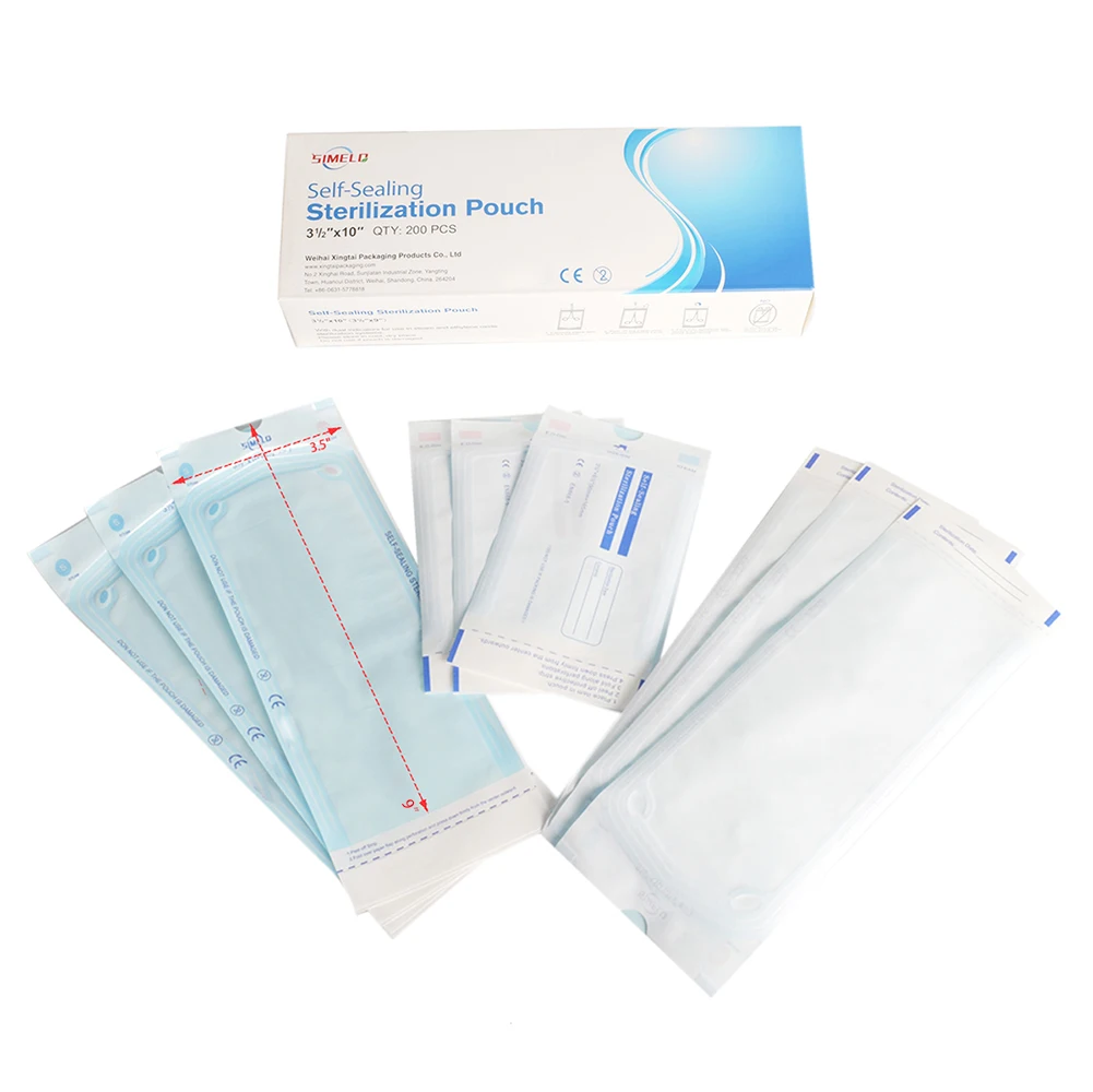 Medical Disposable Self Sealing Sterilization Pouches For Nail Tool