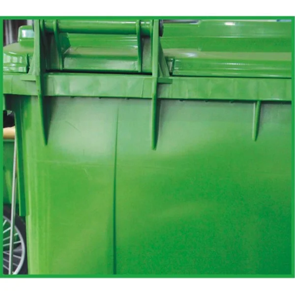 660Liter Plastic Recycle Mobile Garbage Bin With Flat Lid