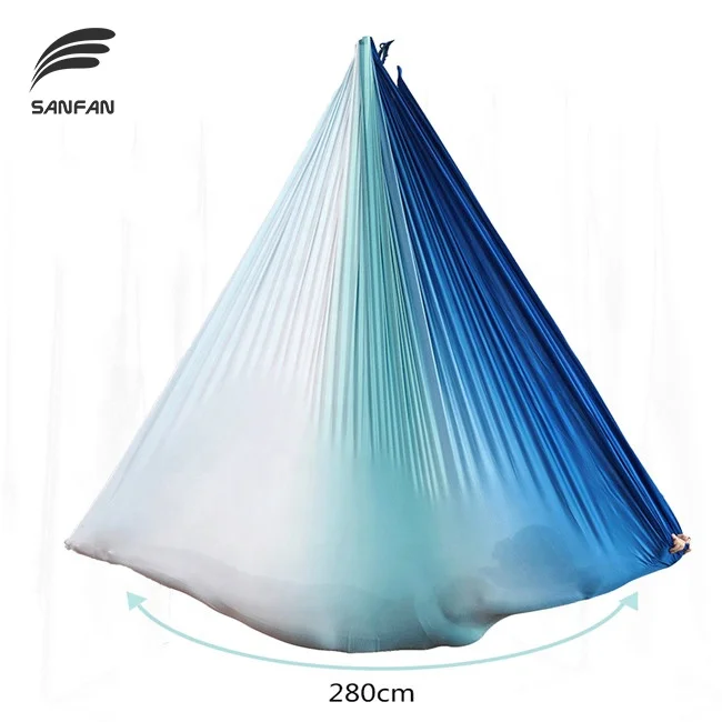 
SANFAN 5m Multicolor Omber Antigravity Flying Extension Straps Yoga Hammock Aerial Yoga Swing Certified 