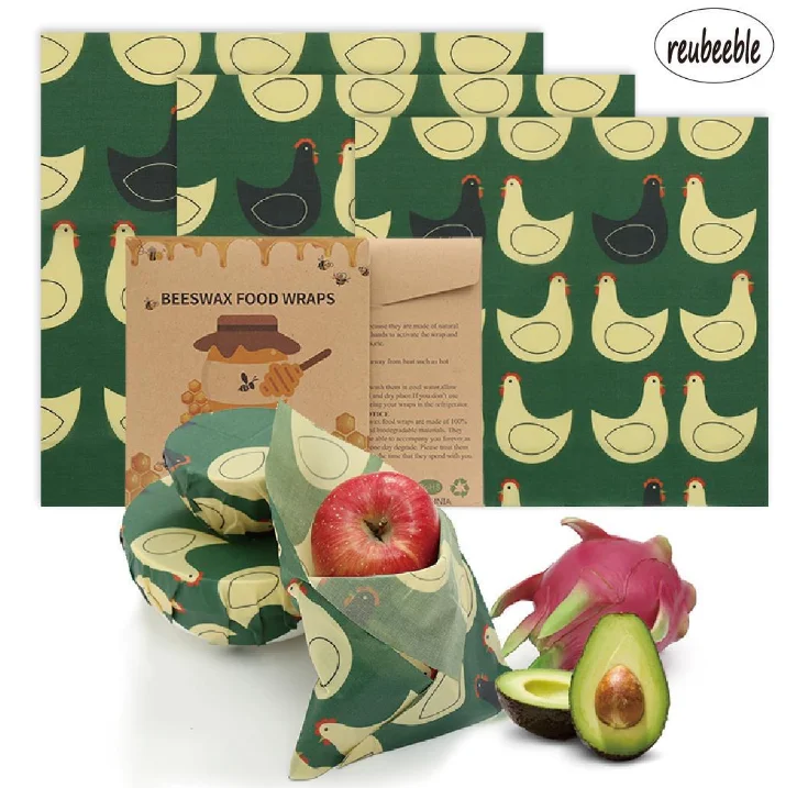 
2021 new Can be used continuously for up to one year, washable and degradable reusable beeswax food wrap 