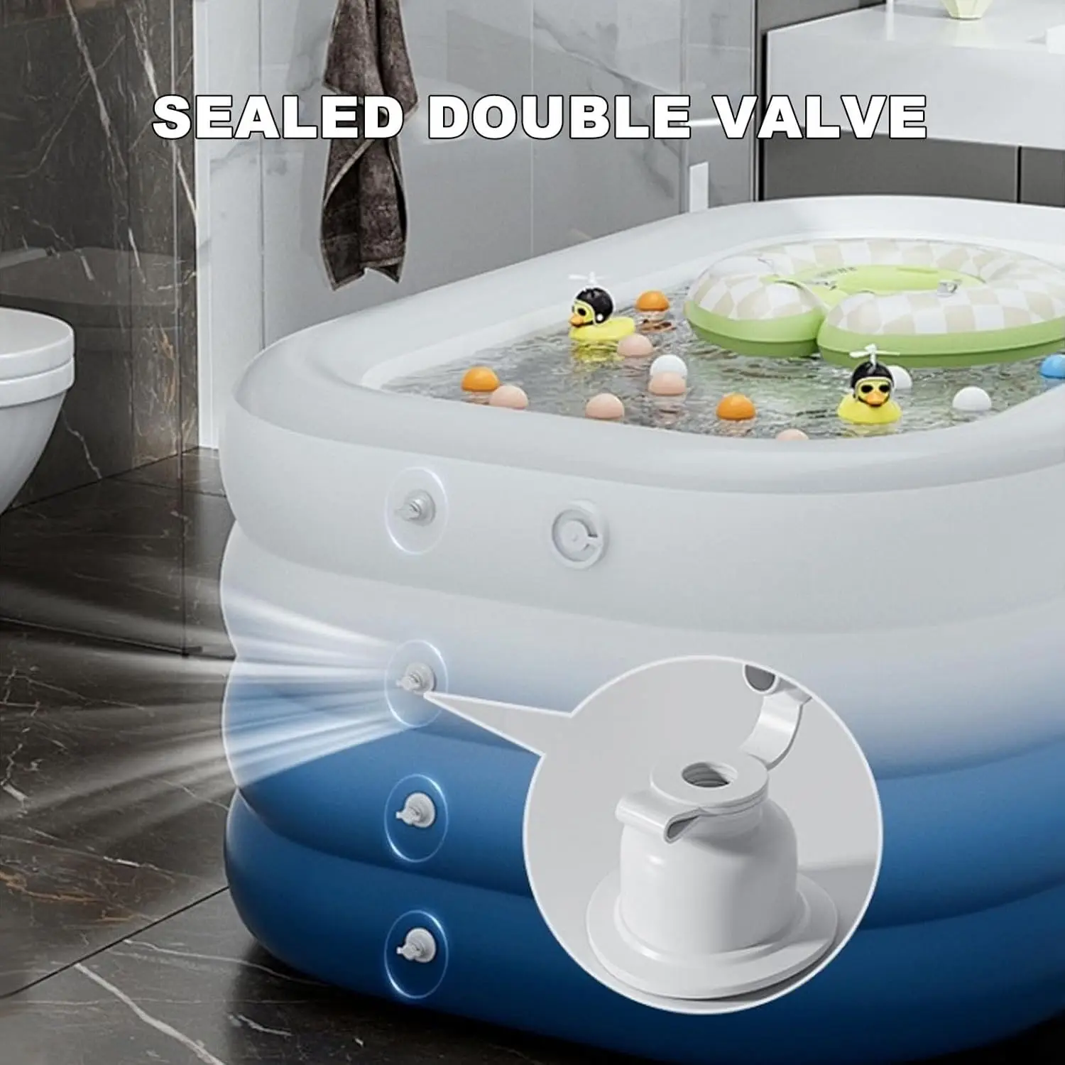 Multifunctional Inflatable Swimming Pool Indoor Ball Pit Pool Kid Toy Pool Blow Up Bathtub Customizable