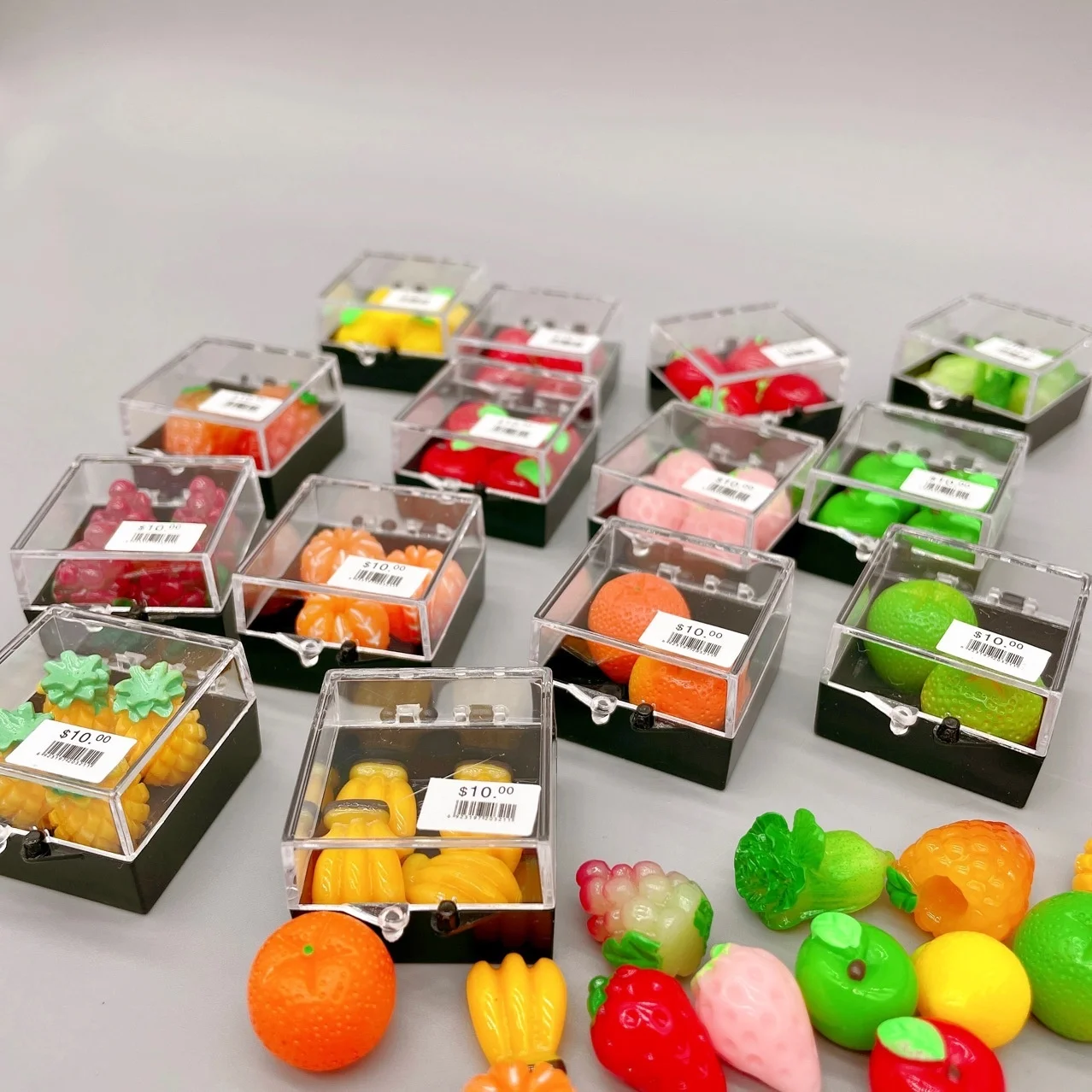 Dollhouse Boxed Vegetable & Fruit Shape dessert Set Miniature Food Play Accessories Bjd food